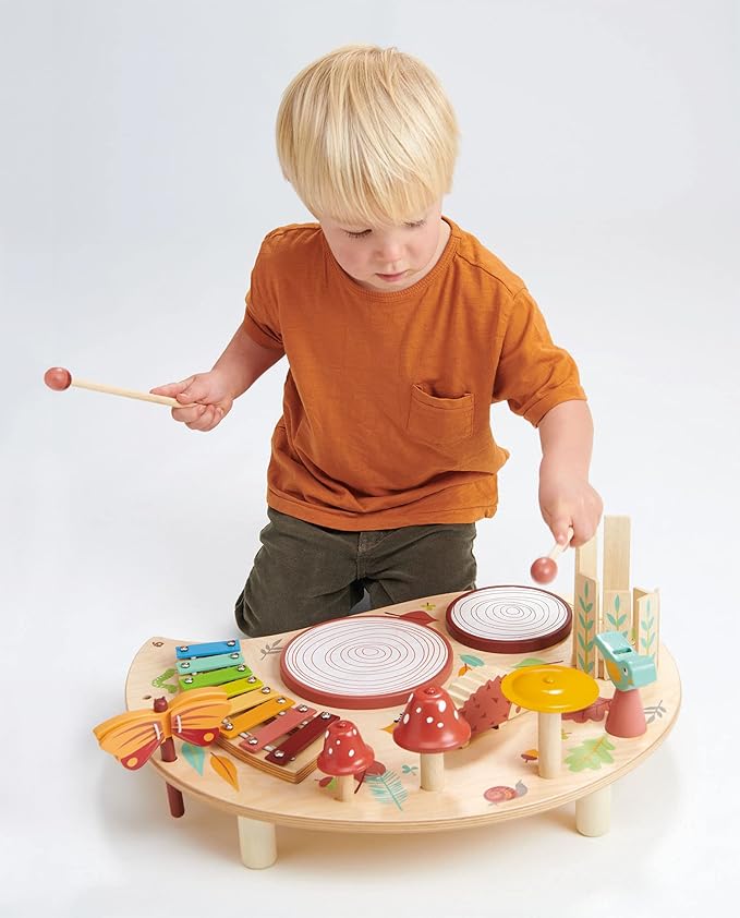 Tender Leaf Toys - Musical Table - A Complete Musical Instrumental Set for Kids Age 3+