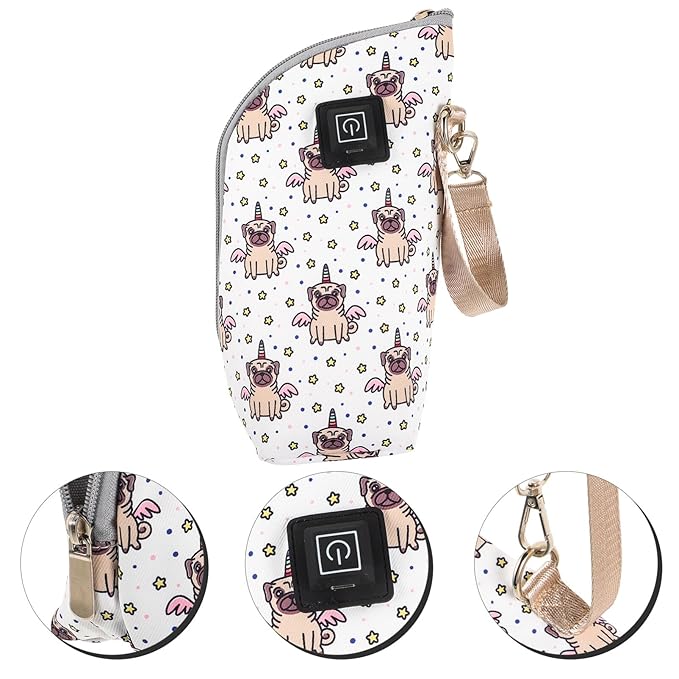 Healifty Bottle Warmer 3 Temperature Levels Portable Bottle Heater Compact Milk Warmer Cover