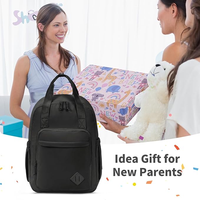 CEI-CEI Diaper Bag Backpack Large Baby Diaper Bag Water-resistant Travel Diaper Backpack for Boys Girls Newborn with Insulated Pockets, Changing Pad, Stroller Straps