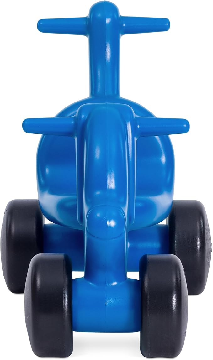 CarePlay Puppy Ride-On Toy, 2-in-1 Design with Push Handles, Walker & Ride-On Toys for Toddlers, 1-3 Year Old Boys & Girls, Low Seat, Durable Polyethylene Body, 50 lbs Capacity, Blue