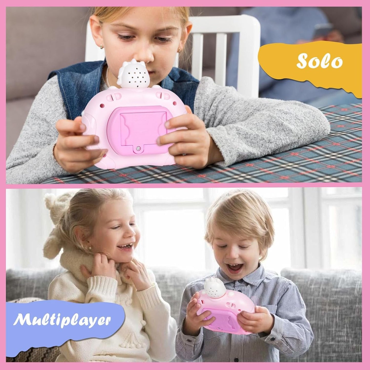 Fast Push Game Fidget Toys, Quick Push Pop Game, Fast Push Bubble Game Console, Fidget Toys, Light Up Pop Game for Kids and Adults, Birthday Gift