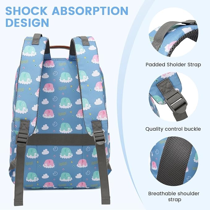 Diaper Bag Backpack, Large Baby Nappy Bags with Portable Changing Pad for Boys and GirlsMultifunction Travel Baby Bag for Moms Dads, Shower Gifts Waterproof and Stylish