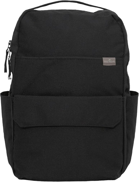 RED ROVR Roo Lightweight 1 LB Diaper Bag Backpack | 11 organizational pockets| Durable & Water-Resistant (Black)
