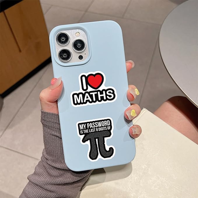 120PCS Math Stickers Funny, Math Gifts for Student Vinyl Waterproof for Water Bottle Laptop Luggage Guitar Gifts for Teens Girls Kids Adult Students