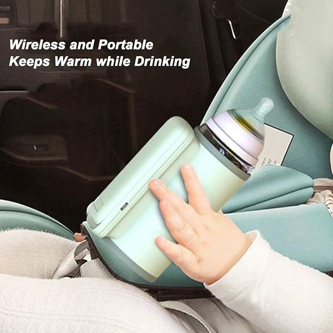 Portable Travel Baby Bottle Warmer, Fast Heating Speed with Battery with Large Capacity, Automatic Setting, Insulation, for Outdoors, USB Load
