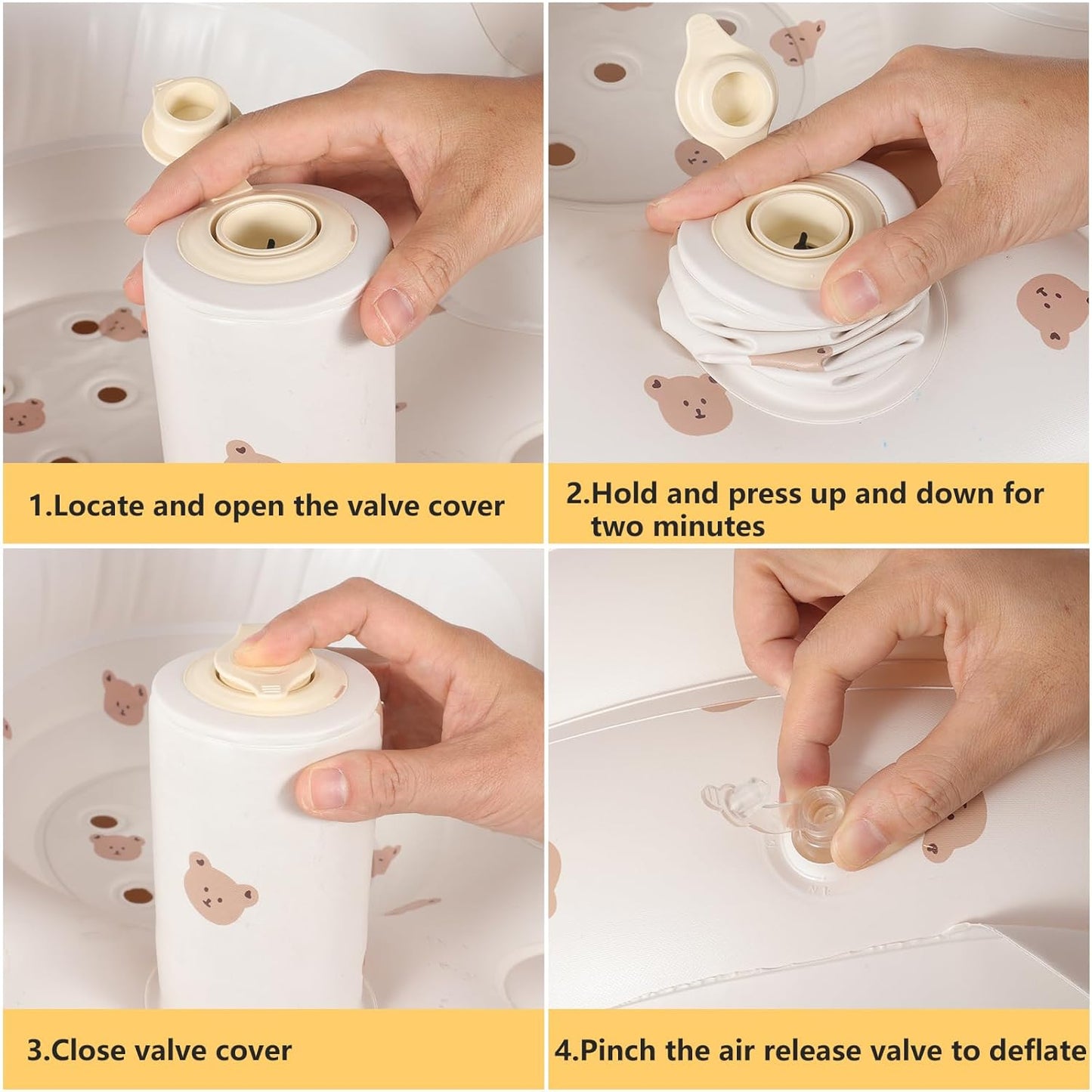 Baby Inflatable Seat for Babies 3-36 Months, Built in Air Pump, Olive Baby Support Seat Summer Toddler Chair for Sitting Up, Baby Shower Chair Floor Seater, Infant Back Support Sofa, Green