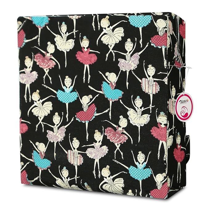 Zicac High Chair Portable Booster Seat Cushion Travel Dining Seat Pad for Toddler Kids Baby Infant Washable Thick Chair Seat Pad (Black)