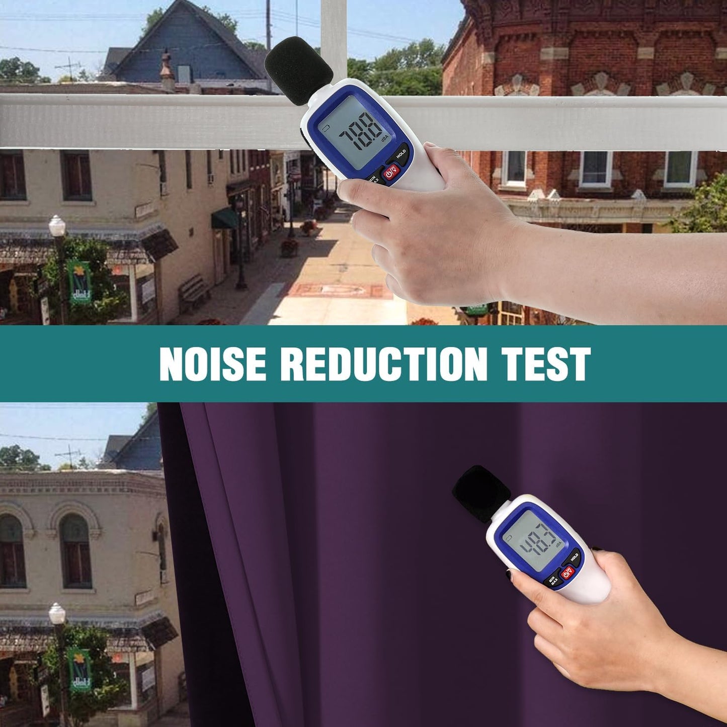 ChrisDowa 100% Blackout Curtains for Bedroom with Black Liner, 2 Thick Layers Total Blackout Thermal Insulated Grommet Window Curtains 2 Panels Set (Royal Purple, 52 x 45 Inch)