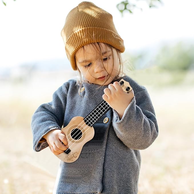 Kids Ukulele - 4 String Musical Instrument for Toddlers & Beginners, Early Education Toy Guitar