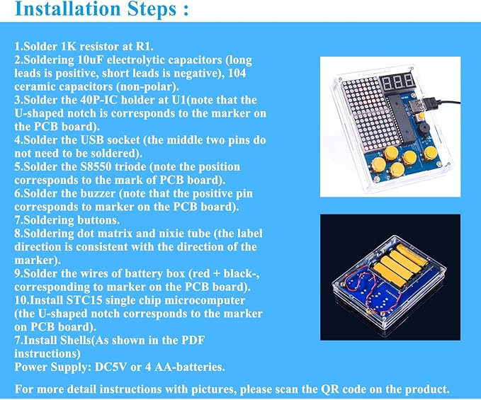 Soldering Practice Kits DIY Soldering Project Game Kit with 5 Retro Classic Games Soldering Electronic Kit for STEM Soldering Practice ISolderStore