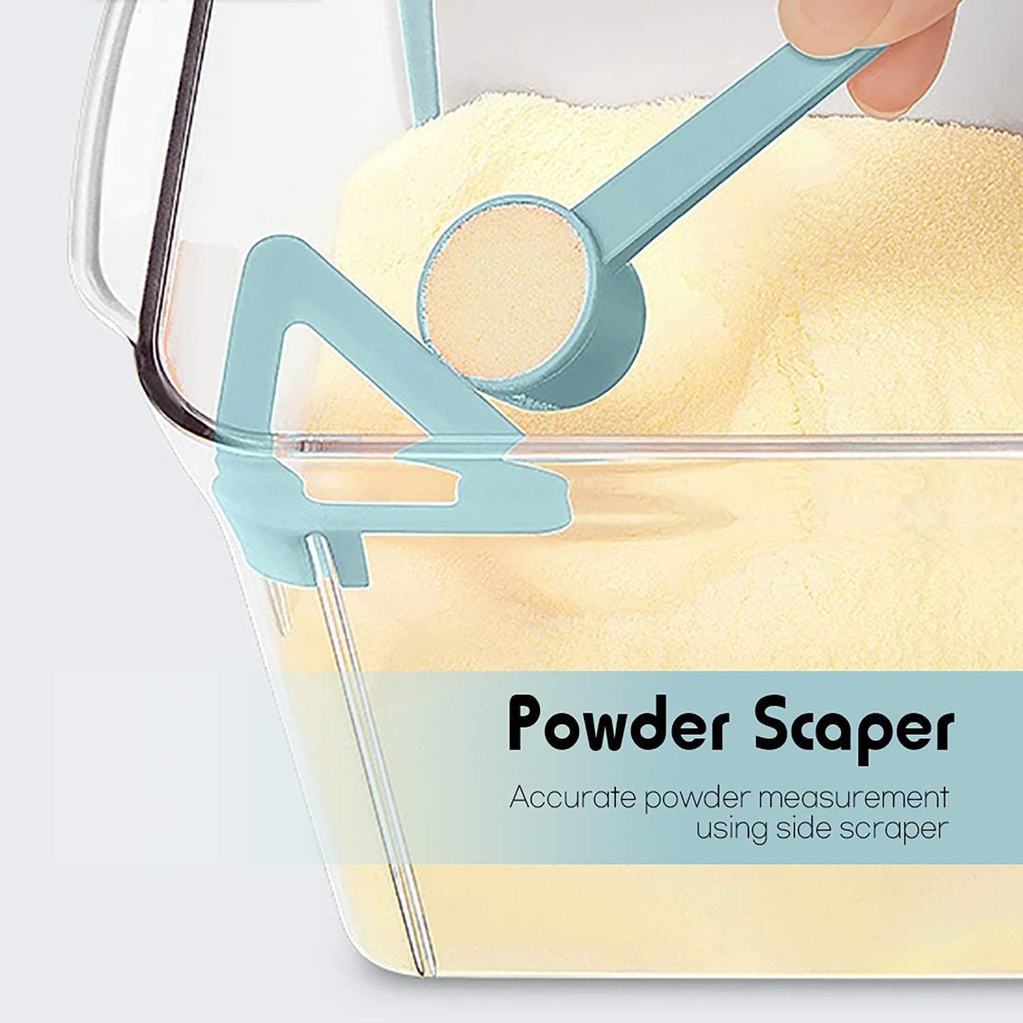 Formula Dispenser Container with Scraper and Scoop 730g Milk Powder BPA-Free Airtight Formula Storage Container 1700ml - Non-Slip Design