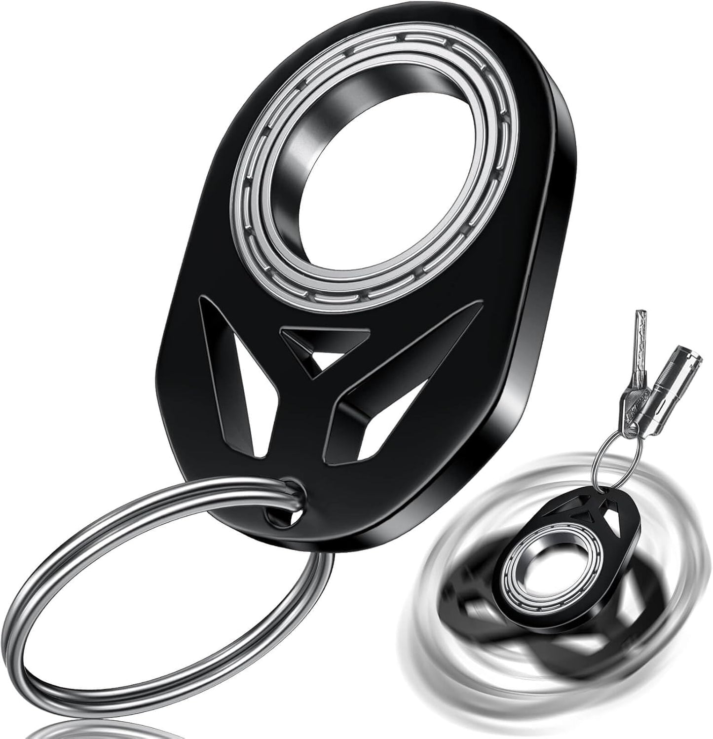 Keychain Spinner, Fidget Keychain, Spinning Keychain Fidget, Fidget Keychain for Adults, Metal Fidget Spinner Keychain Toys for Key