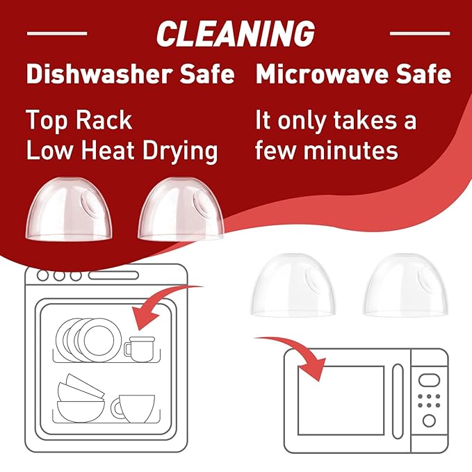 4-Pack Baby Bottle Caps for Philips Avent Natural Bottles, Baby Bottle Lids, Baby Bottle Nipple Caps for Avent Natural Plastic and Glass Bottles