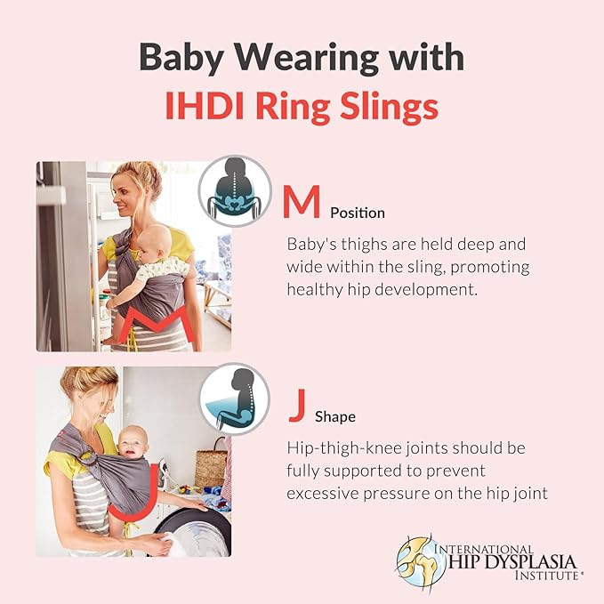 Mamaway Baby Ring Sling Carrier - Newborn and Toddler Sling (Supports up to 165lbs), IHDI Certified, Rayon & Linen Made, Soft & Breathable, Nylon 66 Safety Rings, Storage Pocket Design