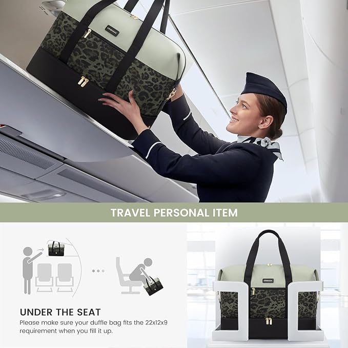 LOVEVOOK Weekender Bag, Large Travel Duffel Bag for Women with 2 Packing Cubes, Carry on Overnight Bag with Shoe Compartment, Mom Hospital Bags for Labor and Delivery