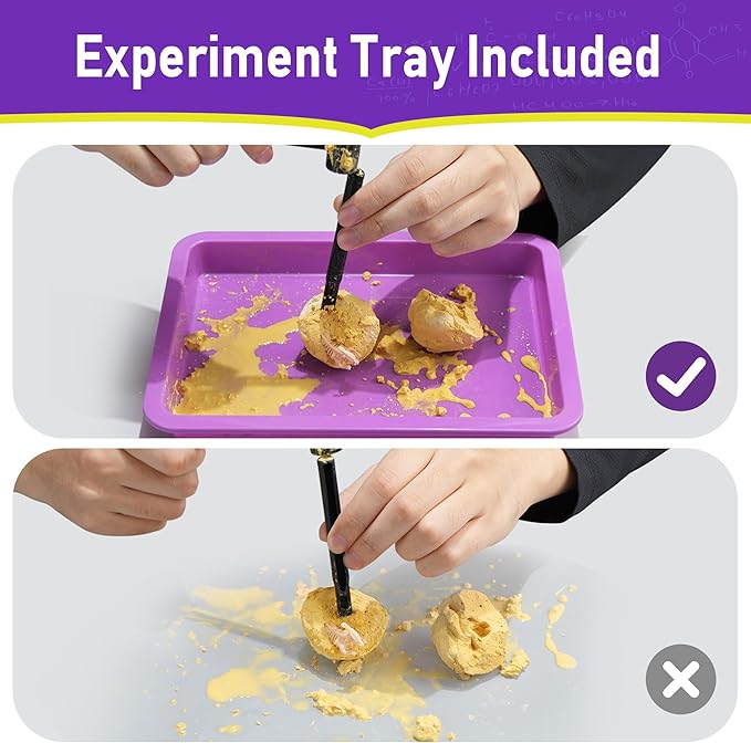 BenBen Science Kits for Kids Age 8-12, 80 Experiments Educational Toy, STEM Toys for 6 7 8 Year Old Boys Girls Birthday Gift, Volcano Science Kit, Chemistry Set for Homeschooling