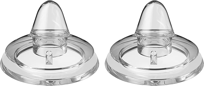 Sippy Spout Nipples for Philips Avent Natural Baby Bottle,My Grippy Spout Sippy Cup and Natural Trainer Sippy Cup,Leak-Proof Replacement Silicone Bottle Spouts Nipple BPA-Free, 6m+, 2 Count