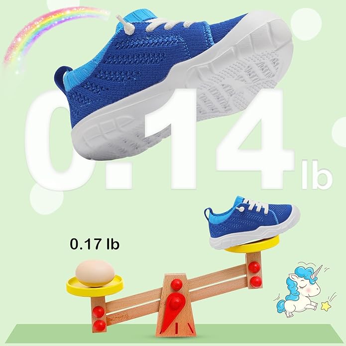 JIASUQI Toddler Shoes for Boys Girls Slip on Sneakers Wide Toe Walking Shoes Toddler Sock Shoes