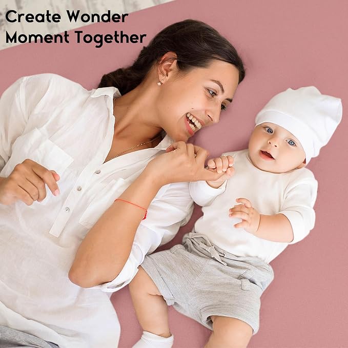 Yoofoss Baby Crib Sheets for Boys Girls, Fitted Crib Sheet 2 Pack for Standard Crib and Toddler Mattress, Super Soft Microfiber Baby Sheet 28x52x8in Pink + Butterflies