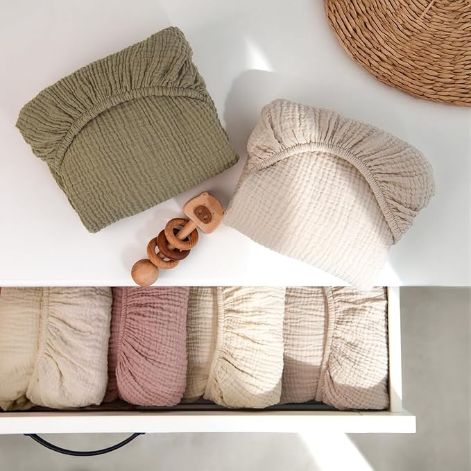 lulumoon Pack N Play Sheets: Soft & Breathable Playard Sheets for Boys and Girls - Fitted for Most Pack N Play and Playard Mattress