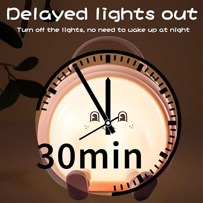 Night Light for Boys and Girls,Cute Room Decor Portable Night Lamp,Touch-Controlled Lighting,USB Rechargeable LED Bedroom Lighting Timer Bedside Table Lamps