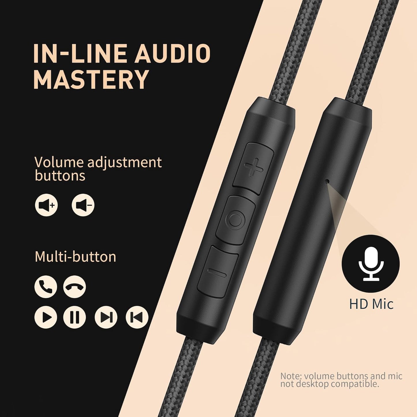 AILIHEN Wired Headphones with Microphone, Over-Ear Foldable Corded Head Phones with Volume Control 3.5mm Jack for Teens Adult Smartphones Chromebook (Red)