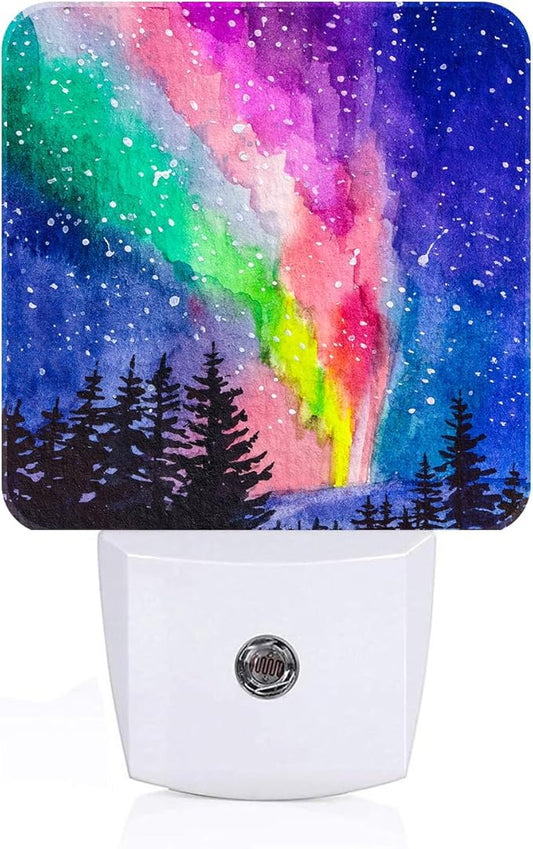 Northern Lights Night Light,Plug-in Nightlights Auto Sensor Night Lamp Dusk to Dawn Lamp Home Decor for Nursery Children Girls Boys