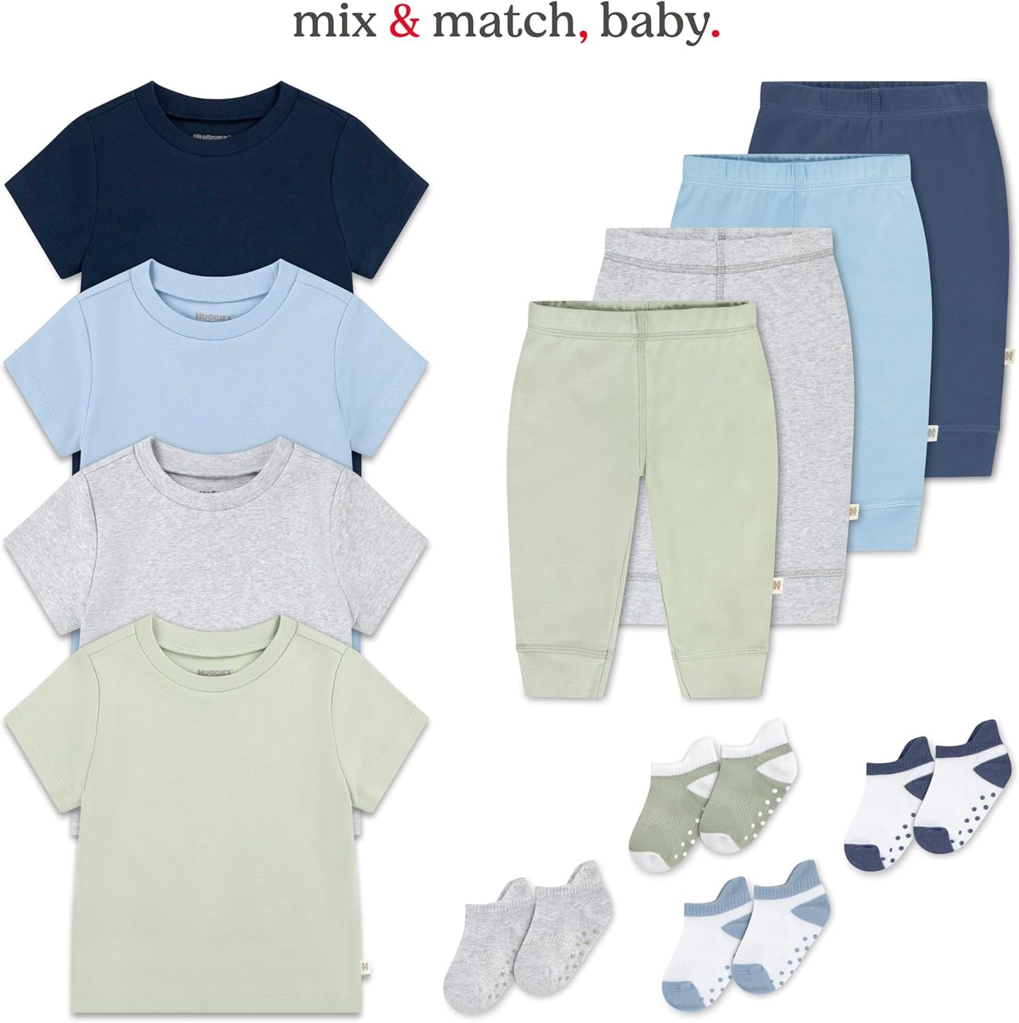 HUGGIES Unisex Baby Basic T-Shirt