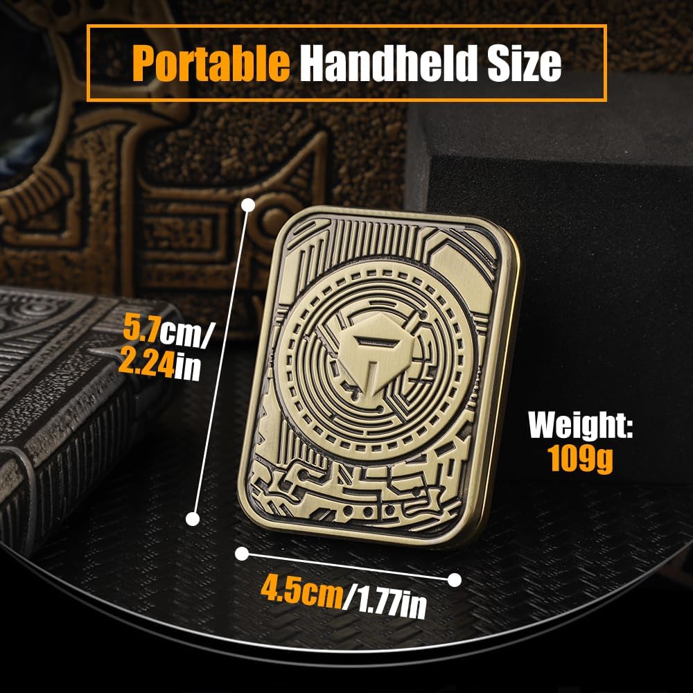 Cool Chip Fidget Slider for Kids, Fidget Toys Adults Metal Magnetic Fidgets Desk Toys, EDC Gadgets Anxiety Stress Relief Desk Toys, ADHD Tools for Adults Mens Gifts for Him & Dad, Boyfriend