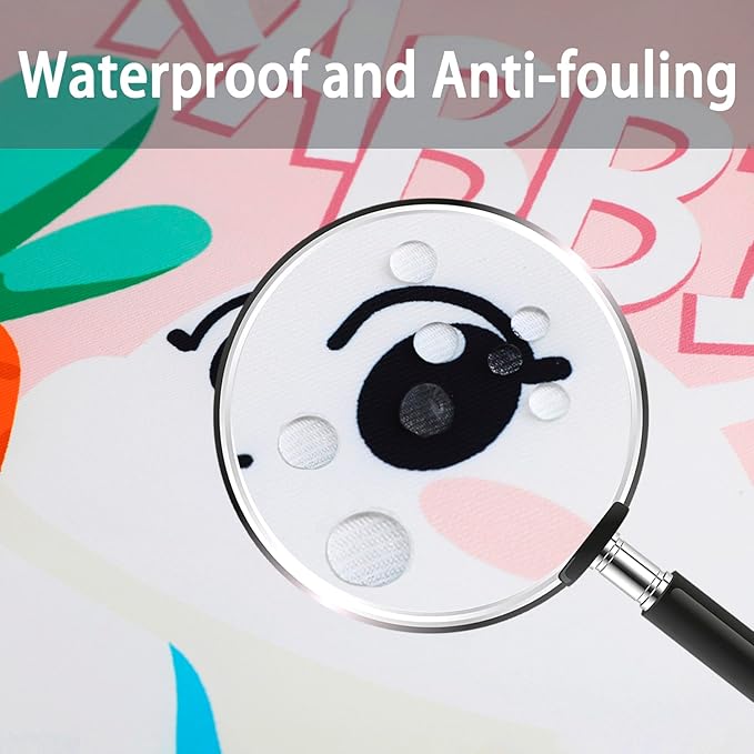 Toddler Booster Seat for Dining Table, Portable Kids Booster Seat with Safety Buckles Portable Increasing Booster Cushion with Non-Slip Bottom (Pink Rabbit)