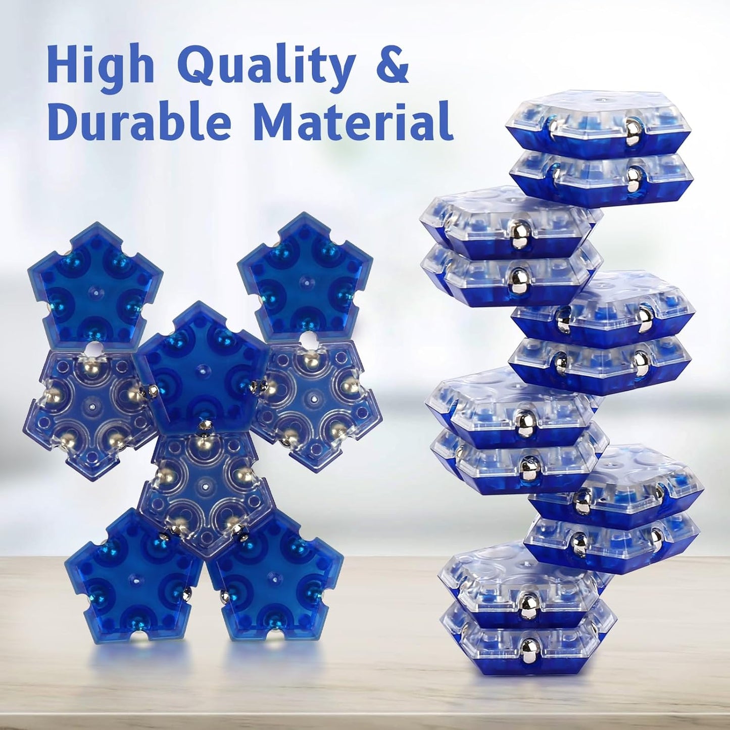 Magnetic Ball Toys, Fidget Toys,Stocking Stuffers for Adults,Gift for Teenage ,Gifts for Men，Gifts for dad,Novelty Toy Gift for Friend，12-Piece Set (Blue)