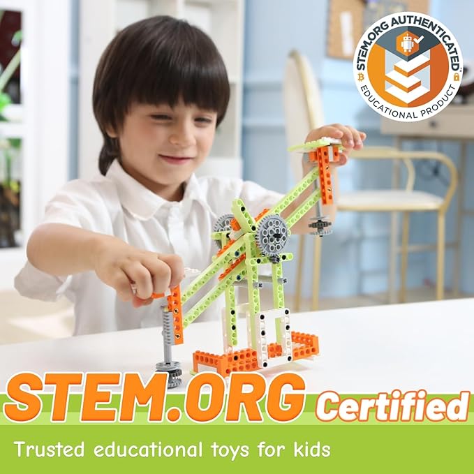 Robot E STEM Kits for 8-12 Year Old Boy Girl, 14 in 1 Electric Building Toys with Learning Materials, DIY Educational Construction Science Kit for Kids 8-10 10-12 Christmas Birthday Gift