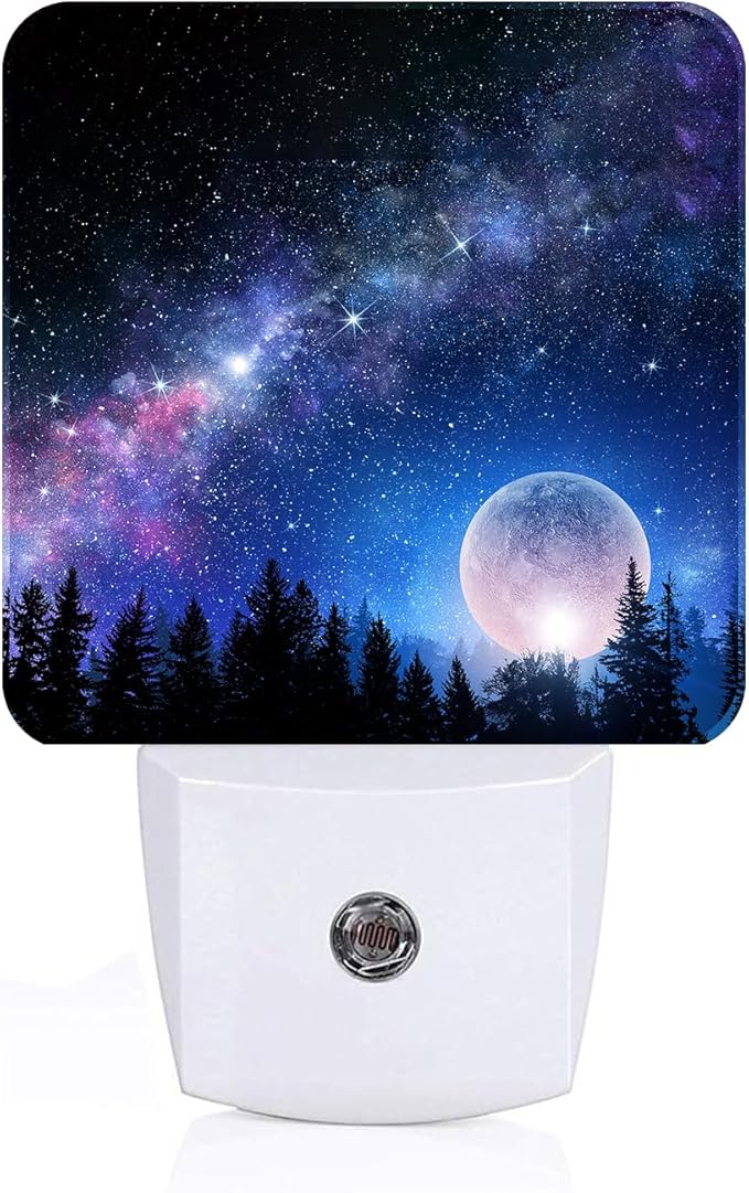 Starry Sky Night Light,Plug-in Nightlights Auto Sensor Night Lamp Dusk to Dawn Lamp Home Decor for Nursery Children Girls Boys