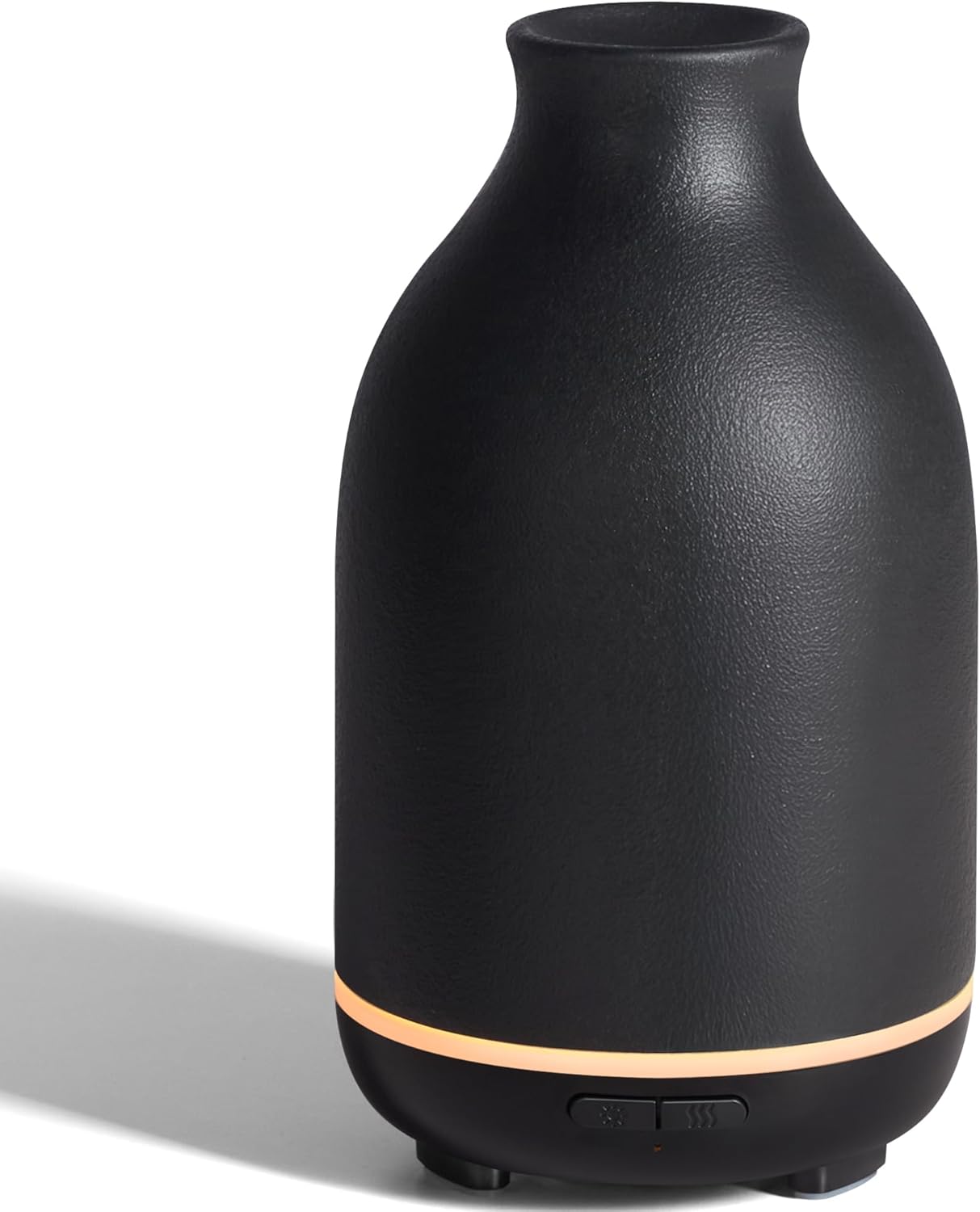 InnoGear Essential Oil Diffuser, 150ml Ceramic Stone Diffuser Handcrafted Aromatherapy Diffusers Ultrasonic Cool Mist Humidifier Vaporizor with 2 Mist Modes Waterless Auto Off for Room Office, Black