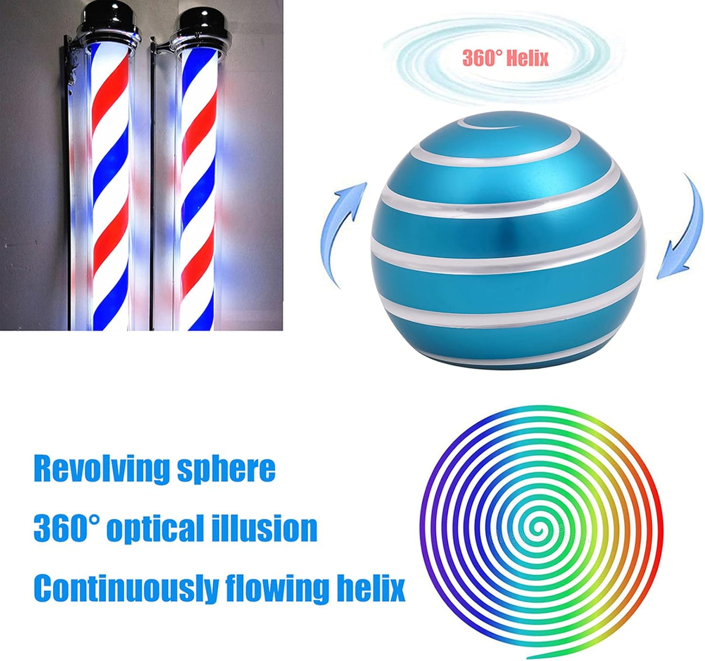 Desk-Fidget-Toys for Kinetic-Toy: Cool-Gadgets Cool-Stuff for Adults Kids Teens, Spinning Up to 180 Seconds, Stress Relief Toy for Christmas Optical-Illusion Gift for Office School Home Women Men