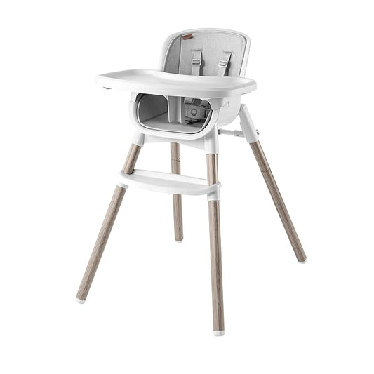 Chicco Zest LE 4-in-1 Folding High Chair, Feeding Chair, Toddler Chair and Youth Stool, Multi-Use Easy Clean High Chair | Crema/White