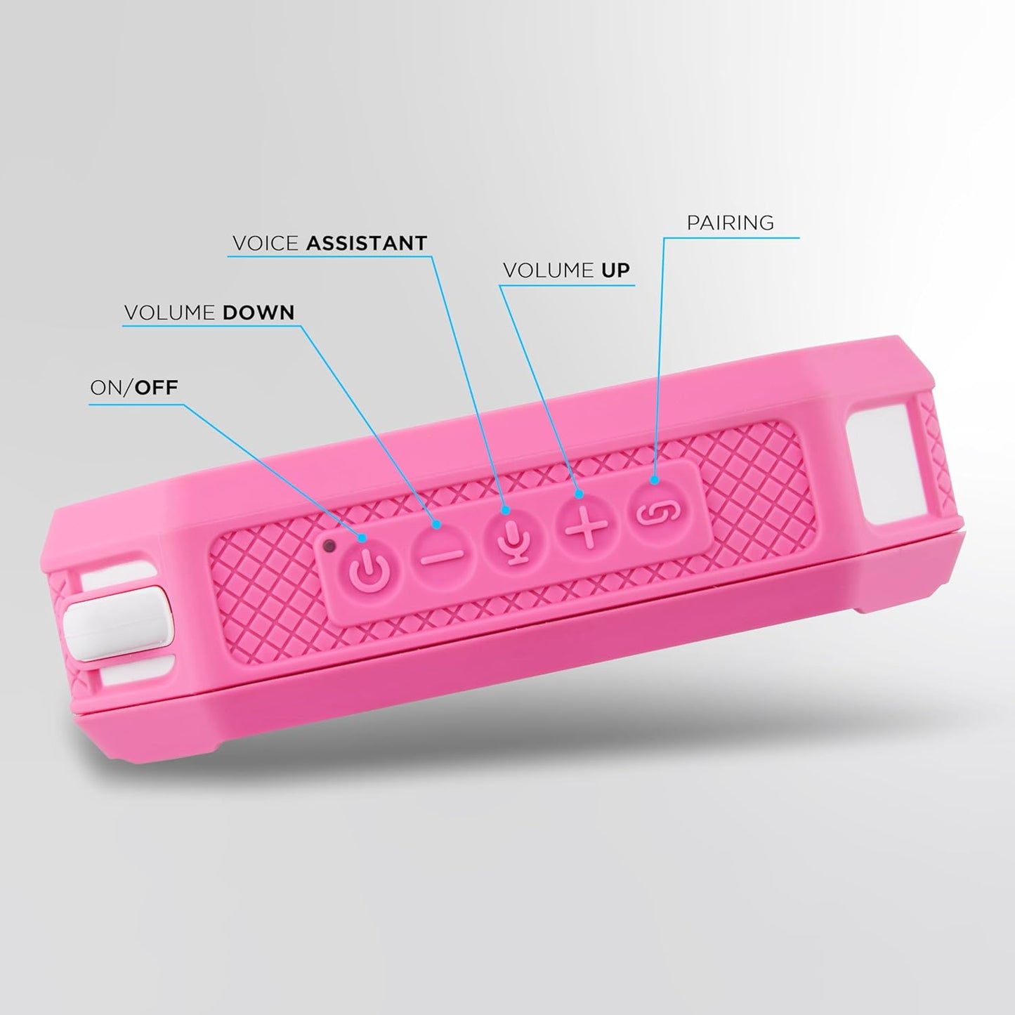 Altec Lansing Portable Bluetooth Speaker HYDRAMINI 2.0, IP67 Waterproof, Portable Speaker, 12h Playtime, Wireless Pairing, USB-C Quick Charge, Magnetic Bluetooth, Voice Assistant Integration