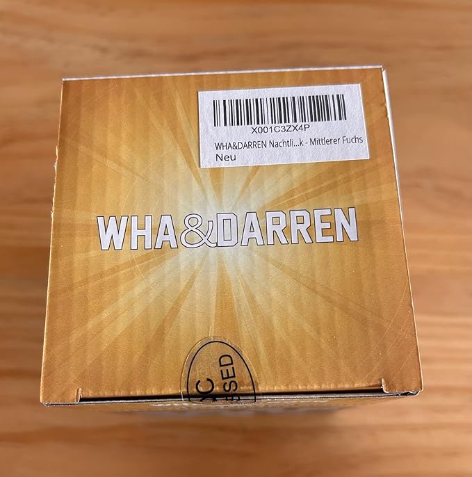 WHA&DARREN Fox Night Light for Kids, Portable, Baby Lights, Rechargeable Silicone Baby Night Light, Girls and Boys Animal Lamp, Kawaii Lamp