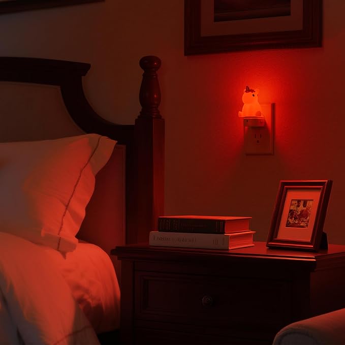 DORESshop LED Night Light for Kids, 3D Cute Unicorn Night Lights Plug into Wall with Dusk to Dawn Sensor, RGB+Soft White 3000K Night Light, Christmas Birthday Gift Nightlight for Kids, Room Decor