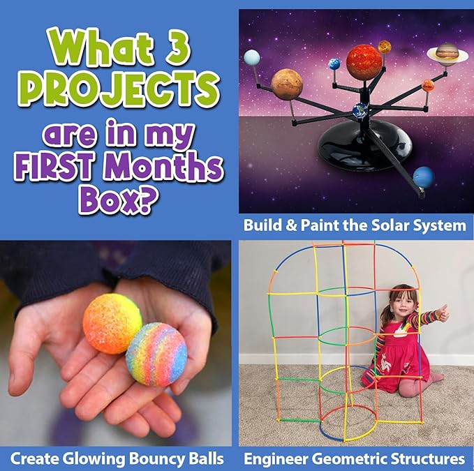 12-Month Science Kit Subscription | 36 Hands-On STEM Projects | Engineering & Building Toys and Educational Activities for Kids Ages 7–12