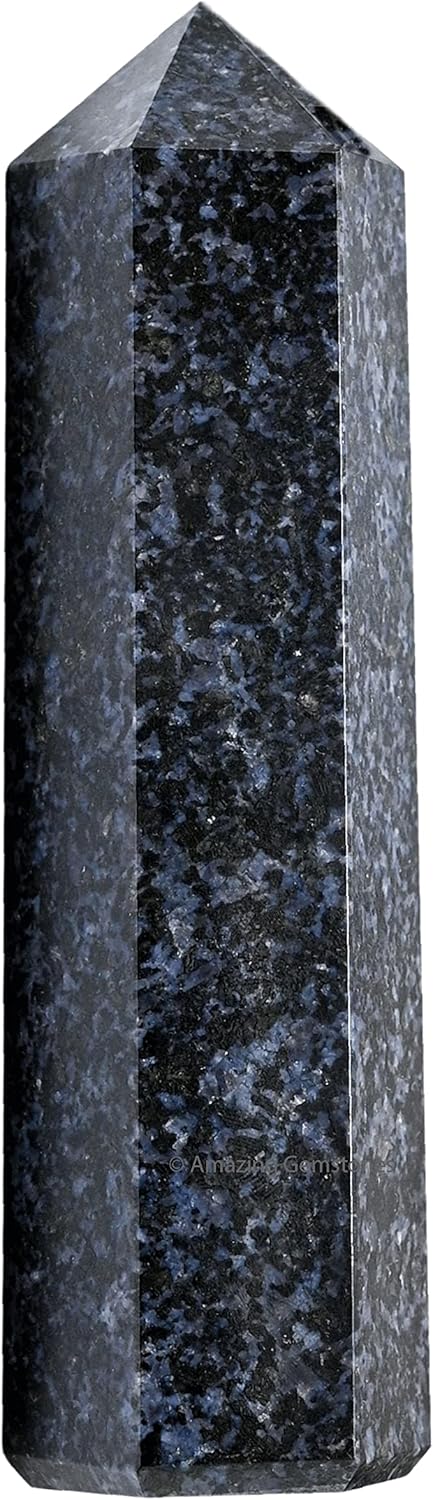 Amazing Gemstone Large Indigo Gabbro Crystal Towers ~ Natural Healing Crystal Point Obelisk for Reiki Healing and Crystal Grid (5.5 to 6 INCH)