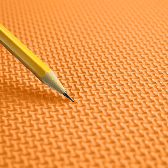 FlooringInc's 1/2" Soft Non-Toxic Baby Play Mat, Toddler Playmat, Colorful Puzzle PlayMat, Floor Mats for Kids & Babies, EVA Foam Interlocking Tiles for Nursery & Playroom | Orange, 20 Tiles, 80 Sq/Ft
