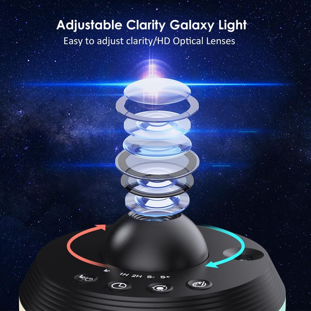 Galaxy Projector for Bedroom, 13 in 1 Home Planetarium Projector Lamp with Meteor, LED Space Galaxy Lamp, Night Lights Room Decor for Kids Adults Birthdays Christmas Gifts