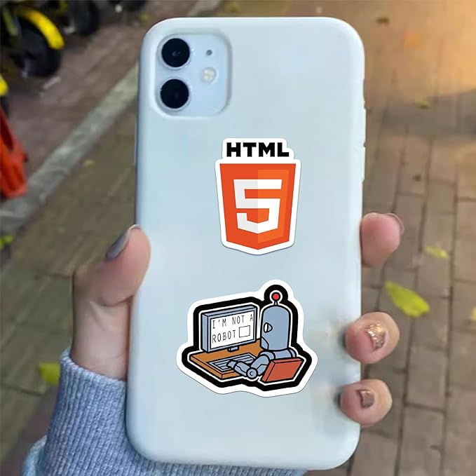 100PCS PCS Programming Stickers Funny, Vinyl Waterproof for Water Bottle Laptop Luggage Guitar Gifts for Teens Girls Kids Adult Students Funny