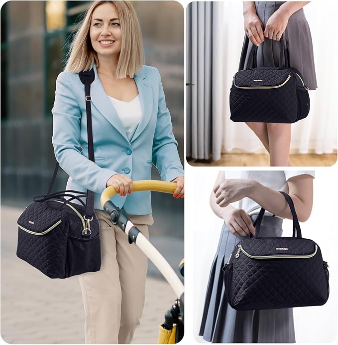 Breastmilk Cooler Travel Bag with 2pcs Wipes Dispensers and Ice Pack -Baby Bottle Cooler Bag for 6 Baby Bottles Up to 9 Ounce - Breast Pump Bag, Breastmilk Storage Bag, Bottle bag for Daycare