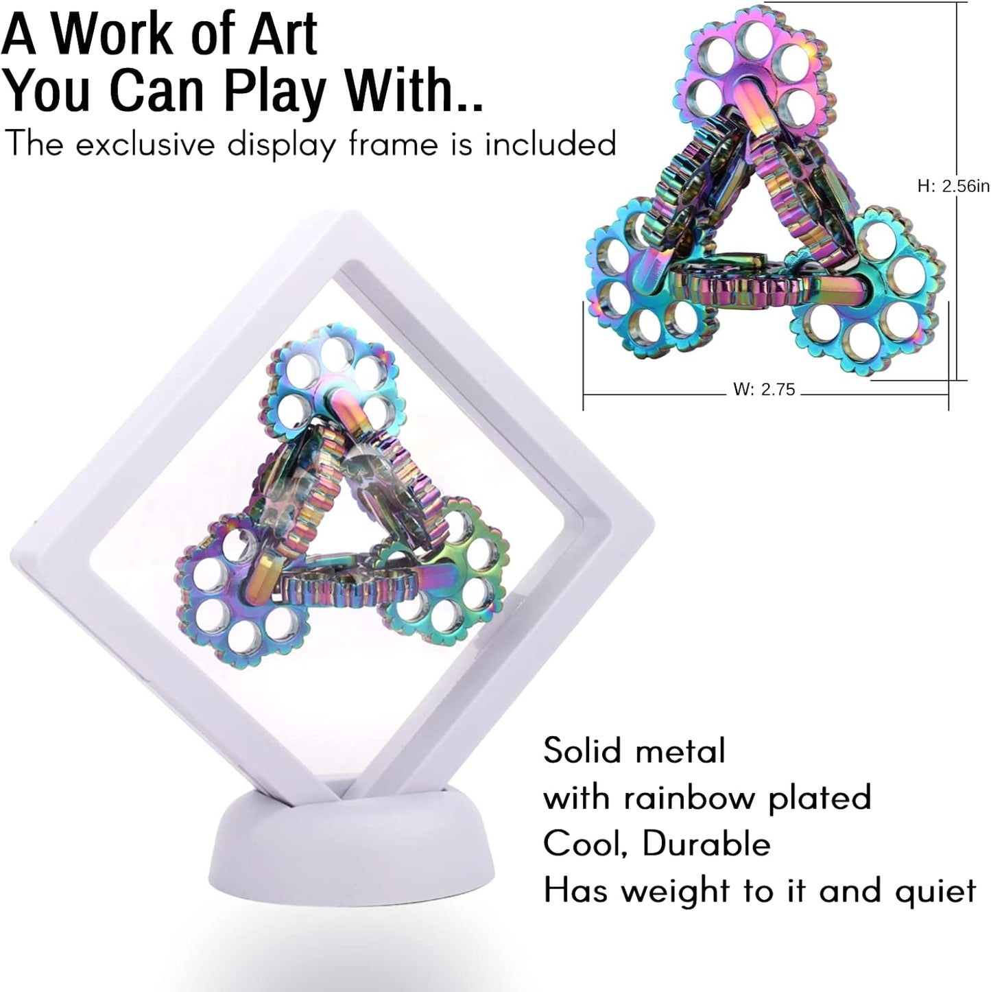 Infinity Roller Fidget Toy, Cool Metal Never Ending Twisting Fidget Toys for Adults, Premium Adults Stress and Anxiety Relief Fidget Toy, Relaxing Hand-Held Fidget Tool, Improve Hand Dexterity