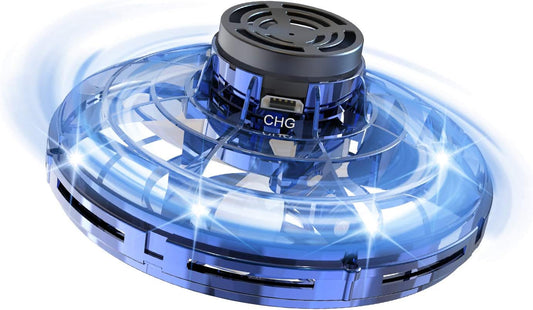 Cool Kids Light Up Toys,FLYNOVA Hand Operated UFO Drones,Mini Flying Orb with Lights,Hover Boomerang Fidget Spinner,Christmas Birthday Gifts For Boys Girls Teen 8 9 10 11+ Indoor Outdoor Fun Thing