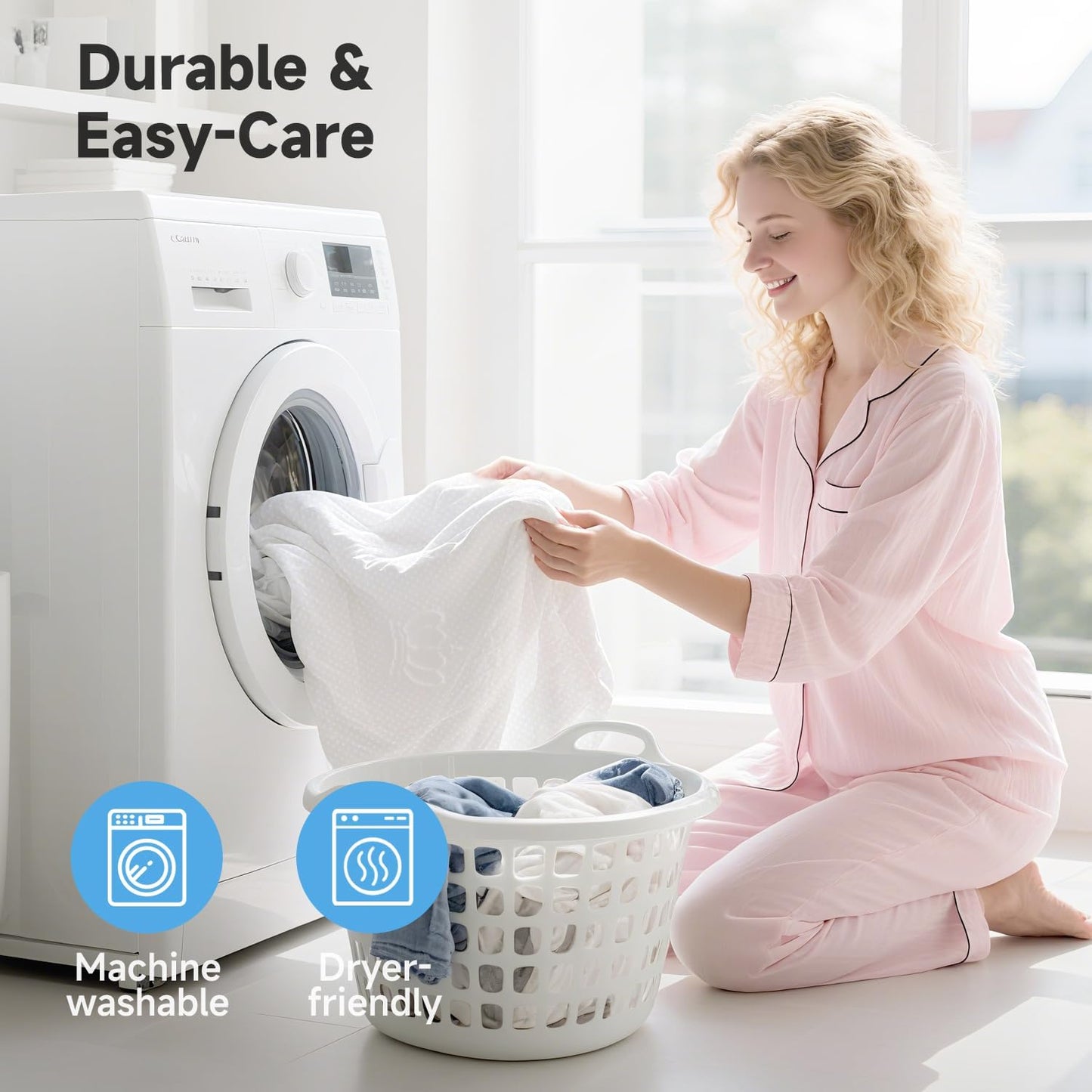 Breathable Crib & Toddler Mattress, Dual-Sided, Memory Foam, Waterproof, Removable and Machine-Washable Cover for Toddler and Baby, Standard Size Baby Mattresses for Crib 52" x 27" x 5