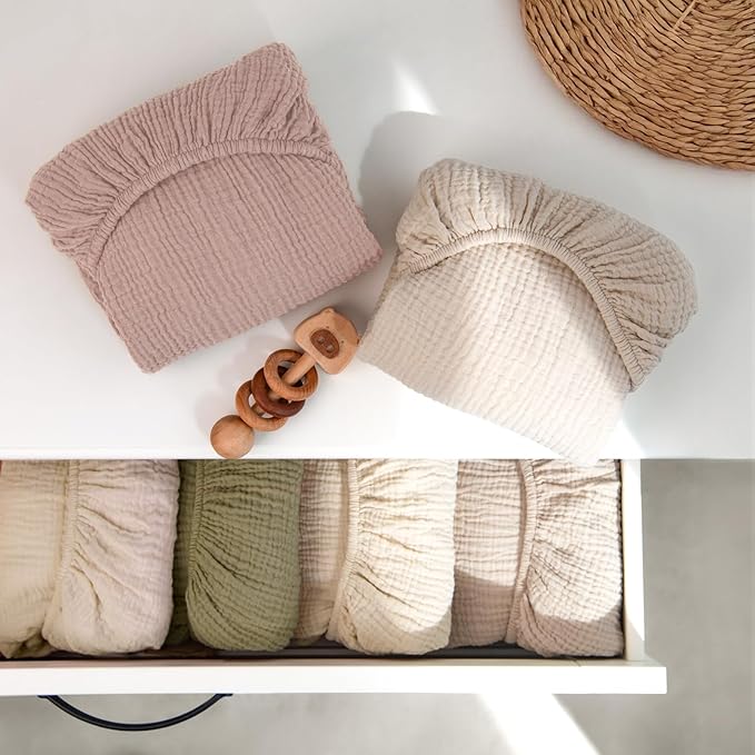 lulumoon Pack N Play Sheets: Soft & Breathable Playard Sheets for Boys and Girls - Fitted for Most Pack N Play and Playard Mattress