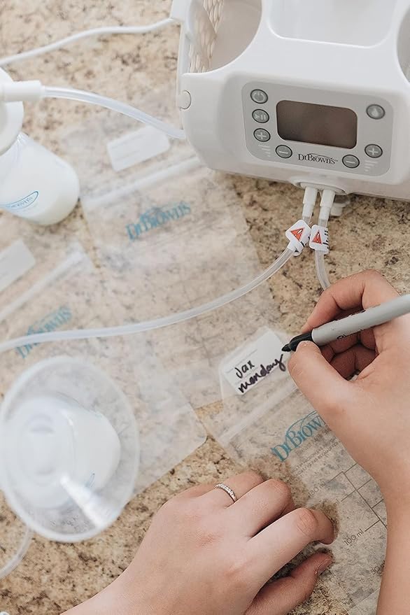 Dr. Brown’s Natural Flow MilkSPA Breastmilk and Bottle Warmer + Breastmilk Storage Bags, 100 Count